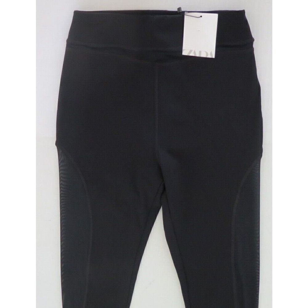 Zara Women's Size Medium Black Combination Leggings - Picture 4 of 12